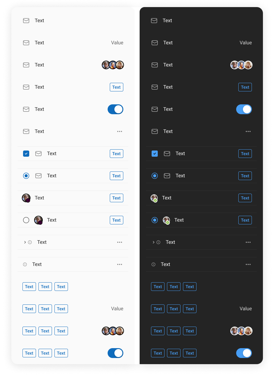 The component index inside the Fluent reference app