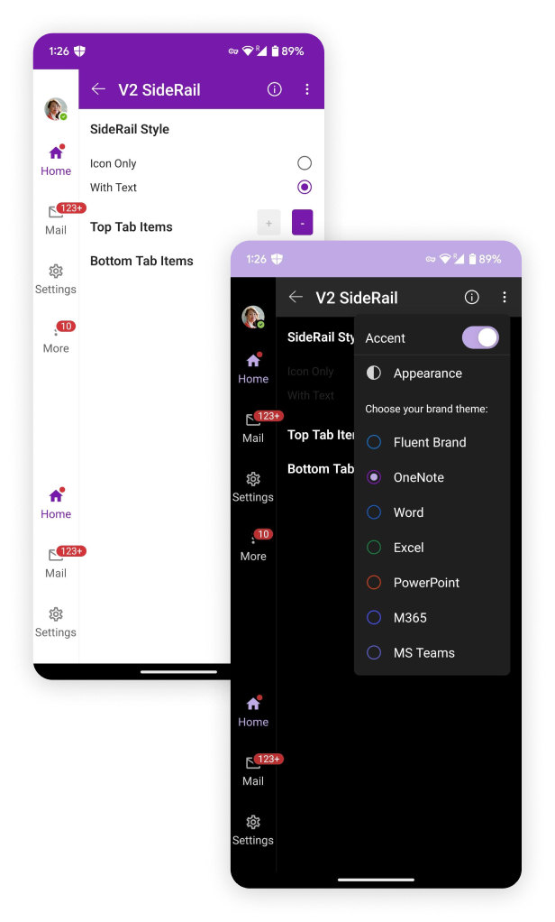 A component running in the live app